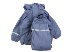 CeLaVi rainwear pants and jacket with fleece lining blue